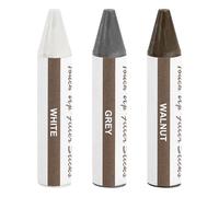 uxcell Varilla de relleno de madera, 3 palitos de cera, marcadores de retoque de madera, crayones de muebles para arañazos, agujeros, mesas de grietas, escritorios, reparación de suelos de madera