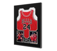 UXENI Marco de Exhibición de Jersey de Aleación de Aluminio para Camiseta Deportiva de Rugby, Caja de Sombra de Camiseta de Banda, Kit de Exhibición para Camisa de Adulto (80 x 60 cm)
