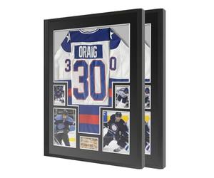 UXENI Paquete de 2 Marcos para Camisetas 60×80 cm en Aleación de Aluminio Marco para Camisetas de Fútbol, Rugby y Banda con Panel Transparente HD para Exhibición Deportiva