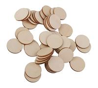 UxicRuya Adornos Decorativos de Madera MDF con Forma de Corazones Y Estrellas, Hechos de Madera Cortada, 30 piezas 40 mm