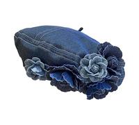 UxicRuya de Mujer, Gorro Vaquero, a La Moda, Regalo de Cumpleaños, Sombrero Clásico de Disfraz, Sombrero de Pintor para Viajes, Verano, Senderi, Color vaquero