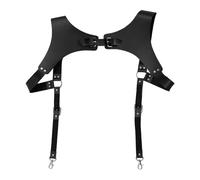 UxicRuya Elegante Cinturón de Hombre con Correa para El Cuerpo, Ideal para Ocasiones Festivas, Negro, universal