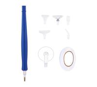 UxicRuya Herramientas de Arte DIY con Forma de Diamante, con Varias Puntas de Bolígrafo Y Accesorios Multiusos Y Versátiles, Azul, Individual