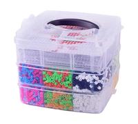 UxicRuya Kit de Cuentas de Hierro para Decoración, Juguete de Regalo, Tableros de Clavijas, Juego de Cuentas Derretidas de 5 Mm con Estuche para Manualidades,