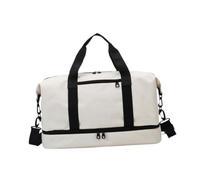 UxicRuya Mini Bolso de Aerolínea de Duffel Bolsa de Gimnasio, Blanco, Universal