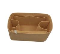 UxicRuya Organizador de Bolsos Inserto Divisor Forro Organizador de Bolsos de Playa, Caqui 34x13x22cm