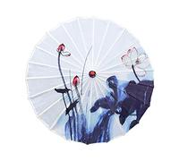 UxicRuya Parasol de Papel Engrasado Oriental Hecho a Mano, Paraguas de Danza Antigua, Estilo Chino Clásico a Prueba de Viento, Paraguas de Papel Engrasado para, Estilo un