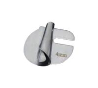 UxicRuya Prensatelas Enrollable para Dobladillo, Prensatelas Curvo para Dobladillo, Prensatelas Plano Industrial Resistente para Máquina de Coser, Prensatelas, 4mm