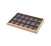 UxicRuya Vitrina Expositora de Joyería con Cajón Y Bandeja, de Madera, Elegante, para Colocar sobre Mostrador, Ideal para Tiendas Minoristas Y Ferias Comercial, Estilo b