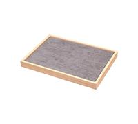 UxicRuya Vitrina Expositora de Joyería con Cajón Y Bandeja, de Madera, Elegante, para Colocar sobre Mostrador, Ideal para Tiendas Minoristas Y Ferias Comercial, Estilo f
