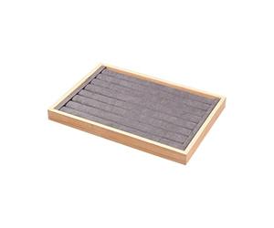 UxicRuya Vitrina Expositora de Joyería con Cajón Y Bandeja, de Madera, Elegante, para Colocar sobre Mostrador, Ideal para Tiendas Minoristas Y Ferias Comercial, Estilo d