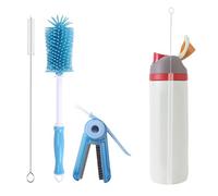 UXIETIN Kit de 3 limpiadores de botellas de agua para owala de 24 onzas, 32 onzas, 40 onzas, cepillo owala y limpiador de pajitas, limpiador de pajitas compatible con botellas de agua owala