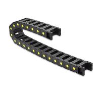 Uxney Carro de plástico tipo abierto con conectores finales R100 30 x 57 mm L1000 mm para fresadoras CNC eléctricas