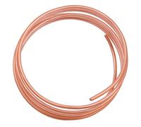 Uxney Tubo de cobre, 6,35 mm OD x 2 metros x 0,7 mm de grosor, tubos de cobre de refrigeración para manualidades, joyería, artesanía e industria.