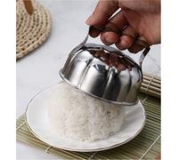 UXOWOXU Molde de prensa de arroz frito con forma de pétalo de flor de acero inoxidable y cortador de prensa de arroz frito de huevo para decoración de plato