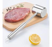 Uxreoib Ablandador de Carne en Acero Inoxidable 304 Mazo/Martillo de Cocina Profesional para ablandar y aplanar Carnes (filetes, Res, Cerdo Pollo)