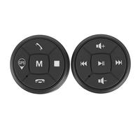 Uxsiya Ligero Bluetooth Botón de Control del Volante Volumen de Radio Inalámbrico Universal con Funda de Silicona