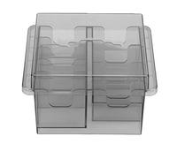 Uxsiya Organizador de Peine de límite Estable, Organizador de partición de Peine, práctico para cortapelos para el hogar(Transparent Gray)