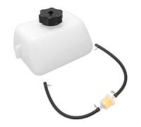 Uxsiya Tanque de Combustible para Motocicleta, Blanco, Capacidad de 1 L, Tanque de Gasolina, Peso Ligero para 43 , 47 , 49 , 2 Tiempos, Minimoto, ATV