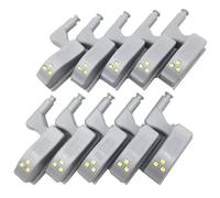 Uxsjakjsd 10 Luces LED para Armario de Cocina con Bisagra Interior, Iluminación para Dormitorio, Armario, Luz