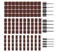 Uxsjakjsd 132 Tambores de Lijado para Juego de Herramientas Rotativas, Lijadora de Tambor de Óxido de Aluminio, 120 Manguitos de Lijado de Grano 120.