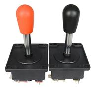 Uxsjakjsd 2 Joysticks con Microinterruptor de 3 Terminales, Bola Roja, para Juegos de Mesa.