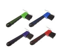 Uxsjakjsd 4 Cepillos para Limpiar Cascos de Caballo con de Goma Suave. Limpiador Portátil para Cascos con Cepillo, Colores Aleatorios.