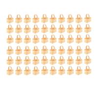 Uxsjakjsd 60 Mini Cestas de Virutas de Madera, Cestas Tejidas Manuales, Adornos, Caja para Guardar Dulces.