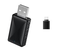 Uxsjakjsd Adaptador CarPlay y Android Auto 2 en 1 Inalámbrico para Coche, con Conexión por Cable A Dongle Inalámbrico, Conectar y Usar, Android AUTO, CarPlay, Minicaja AI.