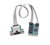 Uxsjakjsd Adaptador de Red de 2,5 GB M.2 A+e A Puerto COM RJ45 con Chip RTL8125BG. Tarjeta LAN Gigabit Ethernet de 2,5 G/1 G/100 Mbps para PC de Escritorio.