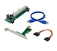 Uxsjakjsd Adaptador de Tarjeta de Expansión PCIe A PCI ST45 X1, Interfaz de Alta Velocidad para Escritorio, Puerto USB 3.0, Convertidor PCIe A PCI