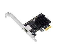 Uxsjakjsd Adaptador de Tarjeta de Red PCI-e A RJ45, Tarjeta de Red Gigabit Ethernet PCI Express de 1000/2500 Mbps con Chip I225V para PC de Escritorio