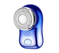 Uxsjakjsd Afeitadora Eléctrica para Barba con Pantalla Digital, Espiral de Acero Inoxidable, Recargable por USB, para Uso en Seco y Húmedo A
