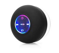 Uxsjakjsd Altavoz de Ducha Mini Altavoz de Ducha Bluetooth Mini Altavoz de Ducha Portátil A Prueba de Agua con Luz LED para Altavoz de Exterior