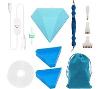 Uxsjakjsd Art Painting Vacuum Pen Kit with Electric Art Pen, Storage Tray, DIY 5D Craft Jewelry Bead Rhinestone Set