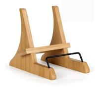 Uxsjakjsd Bamboo Cookbook Holder For Kitchen Counter, Cookbook Stand, Recipe Cook Book Stand For Kitchen