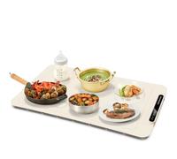 Uxsjakjsd Bandeja Eléctrica para Calentar Alimentos, Calentador de Alimentos Plegable con 3 Ajustes de Temperatura y Apagado Automático, Ideal para Bufés y Catering. Enchufe Europeo.