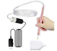 Uxsjakjsd Bolígrafo Eléctrico de Vacío para Pintura de Diamantes con Succión Ajustable, Bolígrafo Sin para Pintura de Diamantes, Bolígrafo para Pintura de Diamantes
