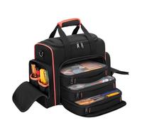 Uxsjakjsd Bolsa de Herramientas con 3 Compartimentos Extraíbles, Compartimento de 2 para Herramientas Manuales, Ideal para Reparadores, Electricistas y Carpinteros.