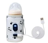 Uxsjakjsd Bolsa Térmica para Biberones con USB, Pantalla Digital Universal, Calentador Portátil para Biberones.