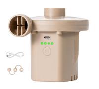 Uxsjakjsd Bomba de Aire de 2000 MAh, Inalámbrica, con USB, para Inflar y Desinflar Flotadores de Piscina, de Aire, Bolsas de Almacenamiento Al Vacío, Color Negro.