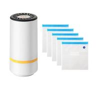 Uxsjakjsd Bomba de Aire Eléctrica Recargable por USB con Bolsa de Vacío para Filamentos: Operación Rápida con un Solo Botón para un Ahorro de Espacio Eficiente.