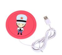 Uxsjakjsd Calentador de Café USB con Diseño de, Alfombrilla de Resina para Eliminar, Alfombrilla de Goma Calefactora.