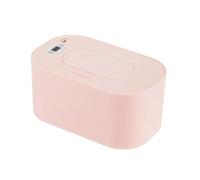 Uxsjakjsd Calentador Portátil de Toallitas para 2 en 1, Dispensador de Toallas Calientes, Caja Calefactora para el Hogar, el Coche y Viajes. Color Rosa.