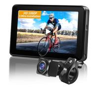 Uxsjakjsd Cámara Grabadora Bicicleta 1080P con Visión Portátil, Cámara Visión Trasera para Bicicleta, Monitor 4,3 Pulgadas para Bicicleta Montaña, Carretera y Eléctrica.