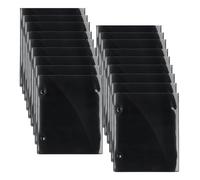 Uxsjakjsd Carpeta de Música de PVC Impermeable de Doble Cara con 18 Hojas Abatibles para Partituras (Doble Cara)