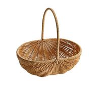 Uxsjakjsd Cesta de la Compra de, Cesta de Picnic para Exteriores, Cesta de Comestibles, Cesta para Recoger Frutas, Cesta de Mano, 25 cm X 24 cm X 17 Cm.