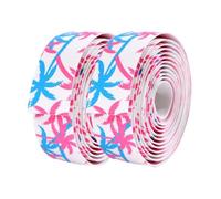 Uxsjakjsd Cinta de Manillar para Bicicleta de Carretera, Kit Antideslizante de PU+ EVA con Tapones para Manillar, Ideal para Ciclismo de Velocidad.