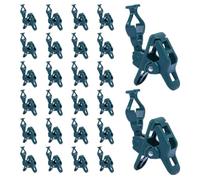 Uxsjakjsd Clips para de Exterior, Paquete de 50 Unidades, Montaje Rápido Ajustable para Luces E12 y E17, Instalación en Tejas y Canalones.