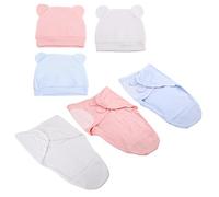 Uxsjakjsd Conjunto de de Dormir y Manta Envolvente para Recién Nacido (Incluye Gorro de Manta)